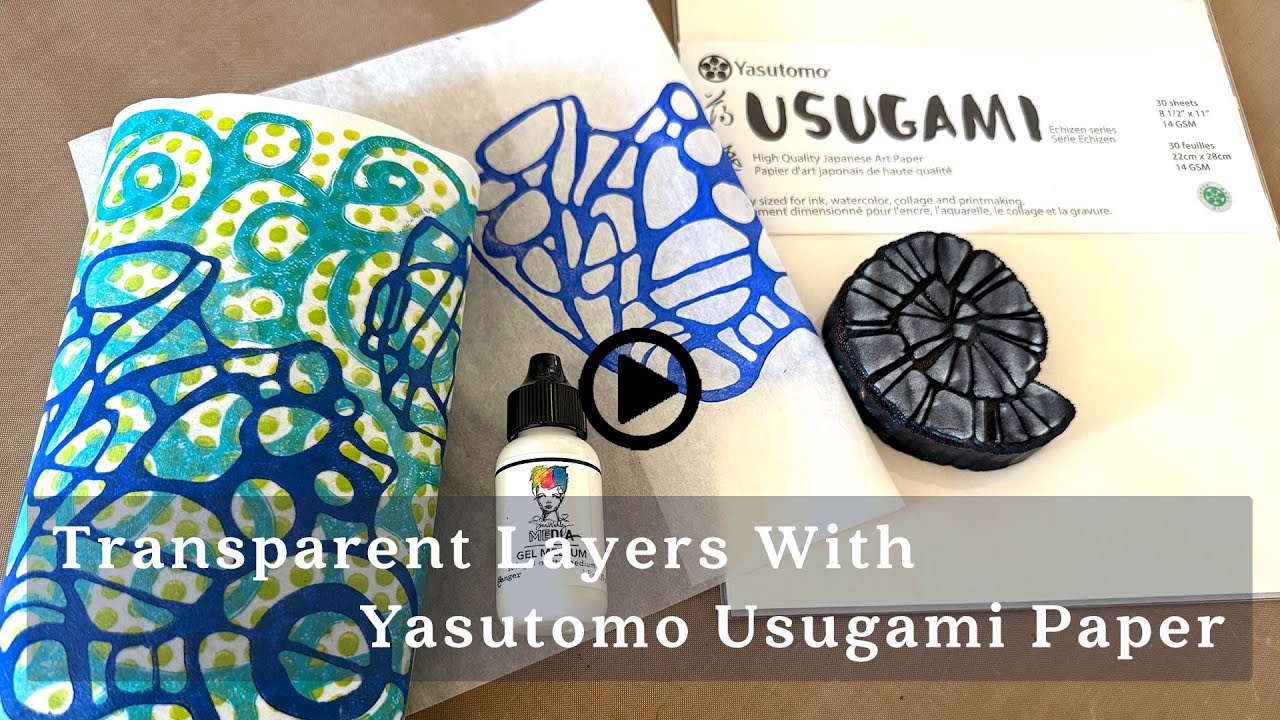 Слои, слои, слои! Создавайте прозрачные слои с помощью бумаги Usugami от Yasutomo