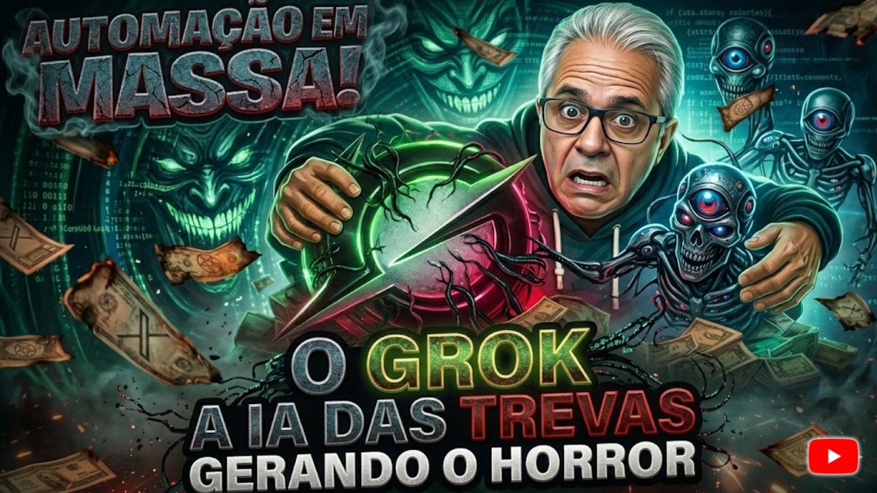 Grok  automação em massa vídeos longos de IA grátis e ilimitados para seu Canal de Histórias!