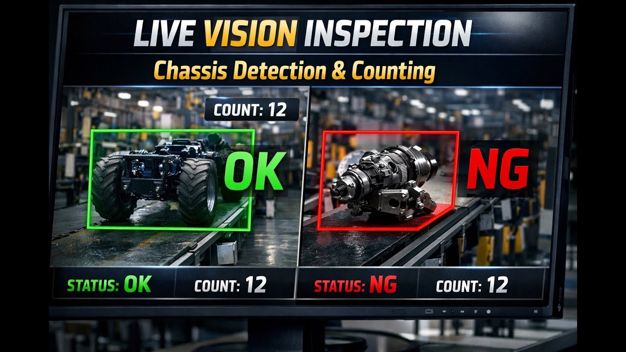 AI Vision IOT for Smart Assembly line Automation| Real time Chassis Detection & Accurate Counting