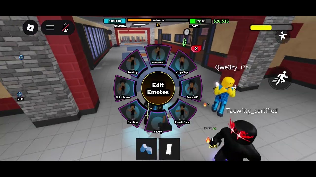 Playing fight in school
