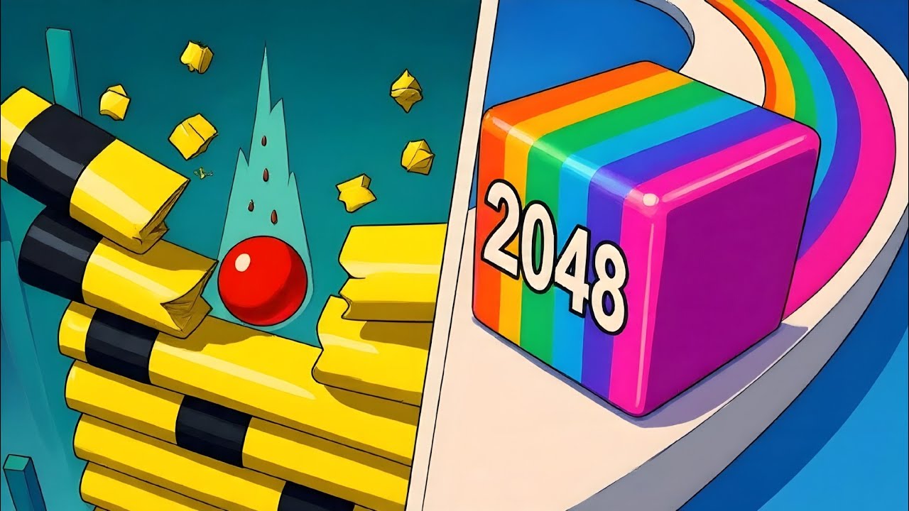 Stack Ball Vs Ballrun2048 Gameplay - Subway Princess Runner, Subway Surfers,  Brainrot Runner,