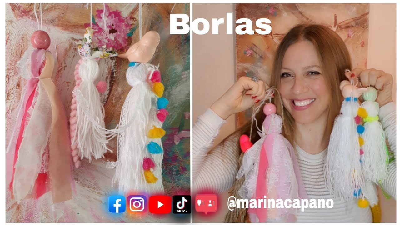 Como hacer borlas decorativas ♡ Marina Capano