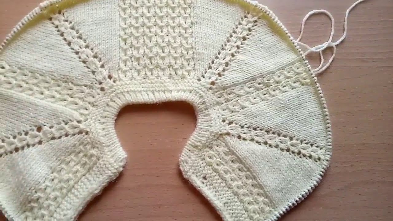 Yakadan Başlamalı Bebek Hırkası Yapılışı-1 #bebekhırkası