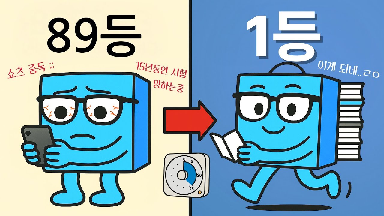 가장 빨리 독학으로 1등이 되는 미친 공부법;;; (100% 실제 사례)
