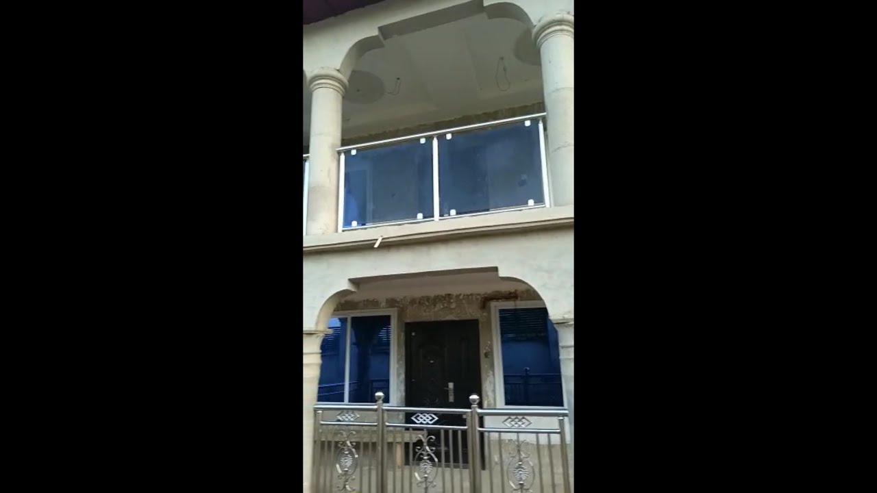 Installing steel and glass balustrade || Ghana building project update