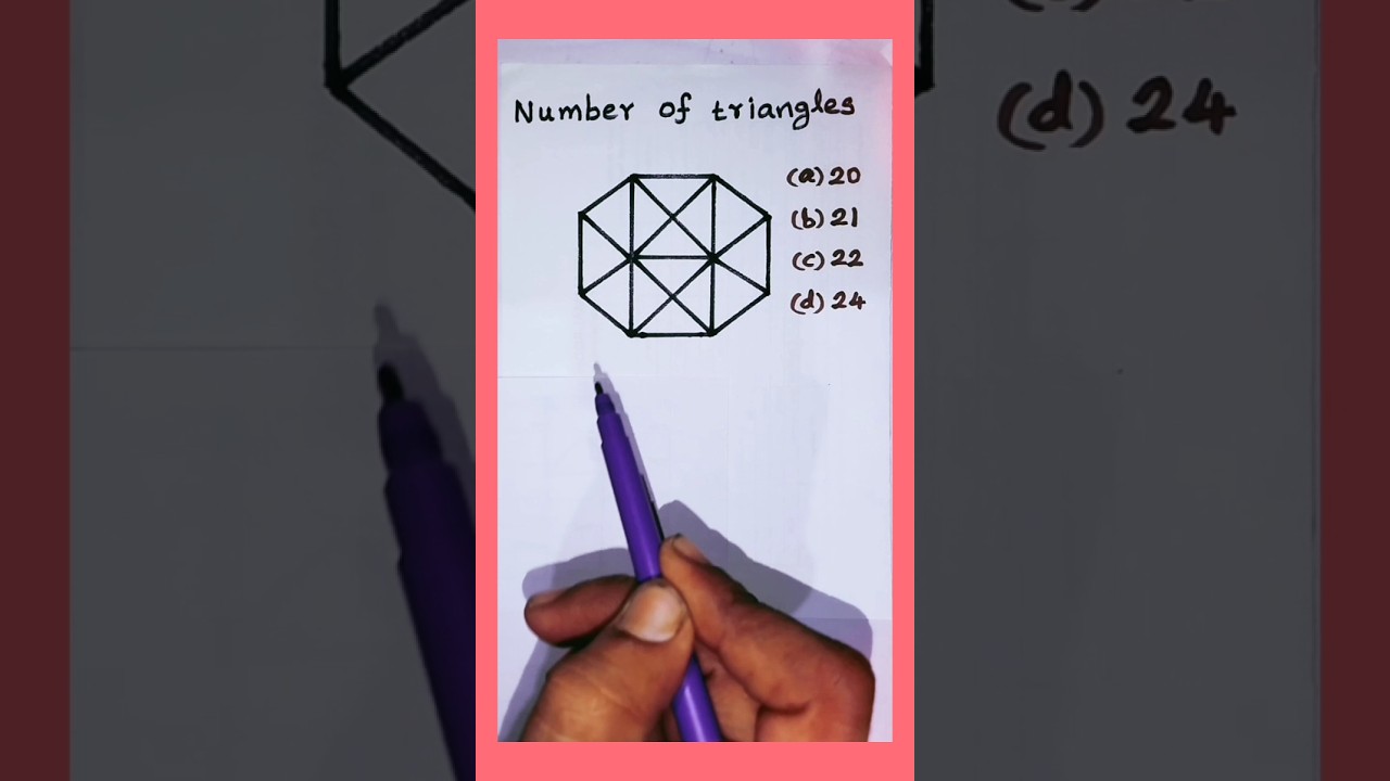 Counting figures reasoning | Counting triangles #figurecounting #countingfigures #tnpsc #maths