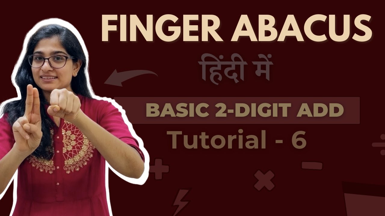 Finger Math 2 Digit Addition | Finger Abacus Math Double Digit Addition | Abacus Video in Hindi