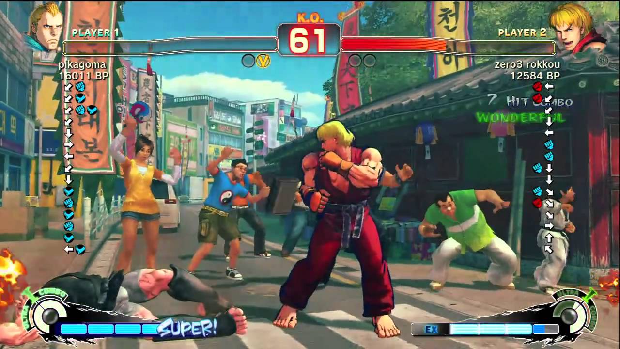 pikagoma [Abel] vs zero3 rokkou [Ken] SSF4 Japanese Online Ranked Matches - TRUE-HD