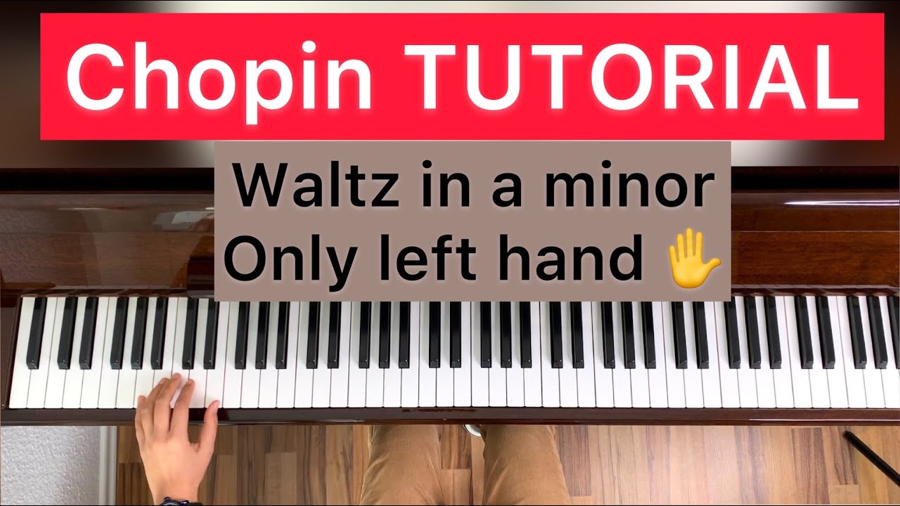 Chopin waltz a minor TUTORIAL #piano #chopin