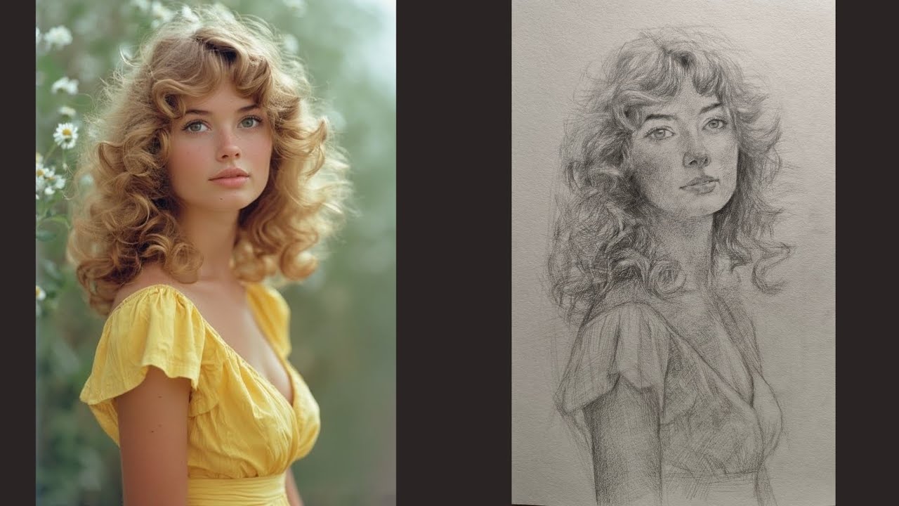 How to Draw a Portrait for Beginners: Step-by-Step Process A Unique & Simple Method