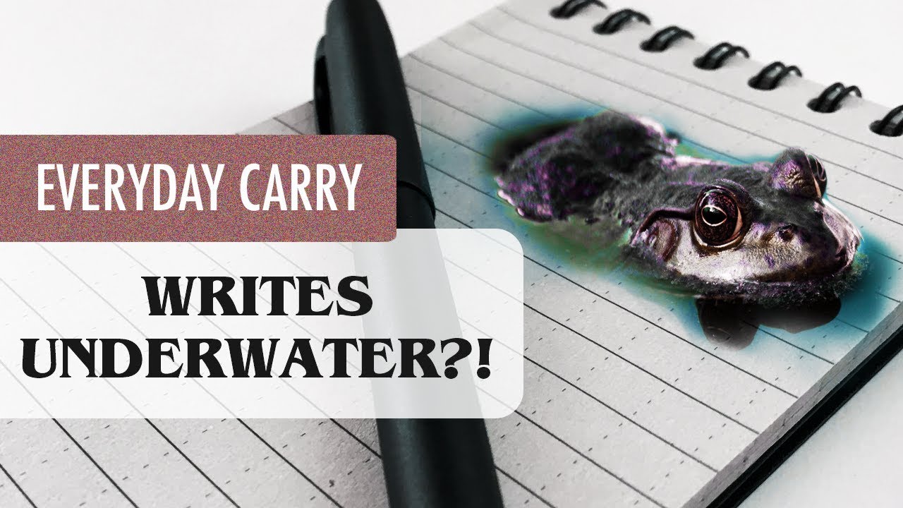 Fisher Space Pen Cap-O-Matic & Rite In the Rain Notebook (Actual Underwater Test)