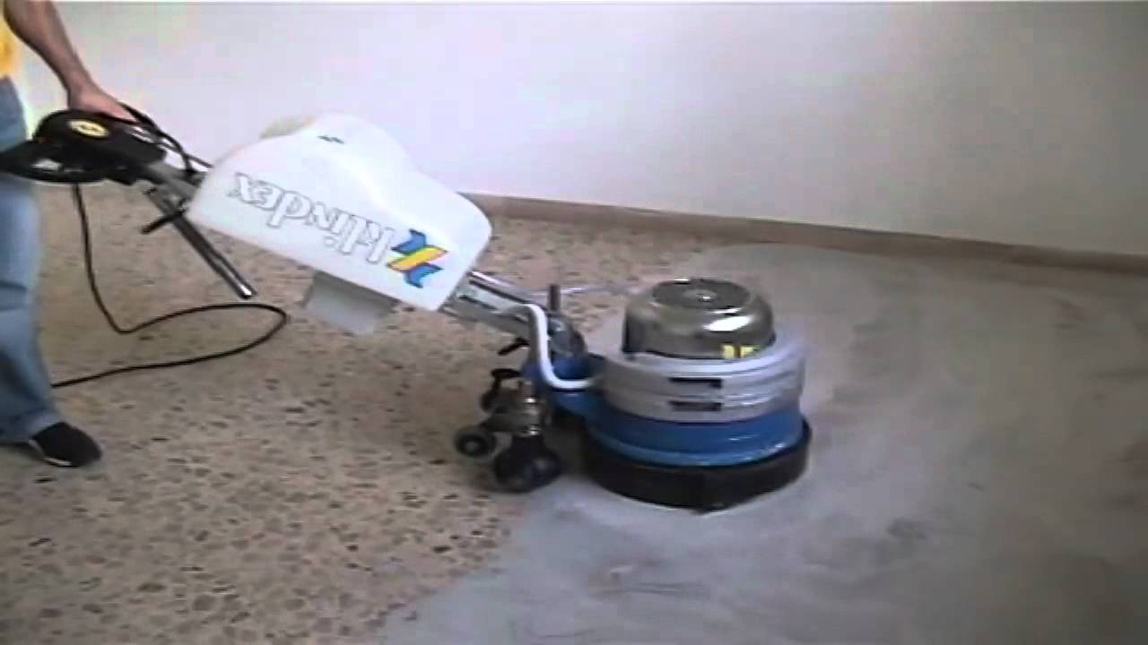 Levighetor640 Terrazzo floors (marble and concrete floor) grinding wet polishing shine