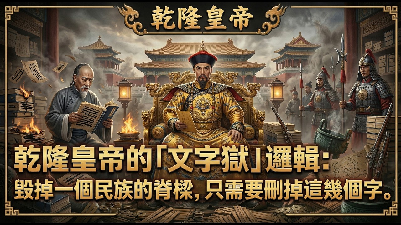 #乾隆#文字獄#四庫全書#康幹盛世#歷史真相#紀曉嵐#深度解構#人性異化#大清滅亡原因#中國史#文化浩劫#王錫侯#心理分析#地緣邏輯#夜之歷史故事