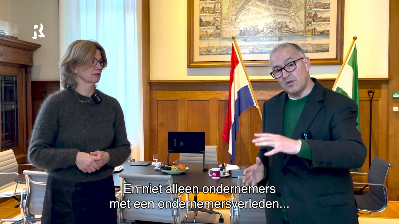 Kerstboodschap voor ondernemers - burgemeester Ahmed Aboutaleb en wethouder Vermeij (Economie)