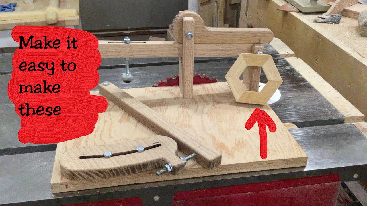 Dedicated Adjustable Accurate Miter Jig for Cutting Segmented Project Parts - 80