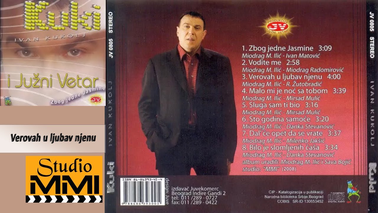 Ivan Kukolj Kuki i Juzni Vetar - Verovah u ljubav njenu (Audio 2008)