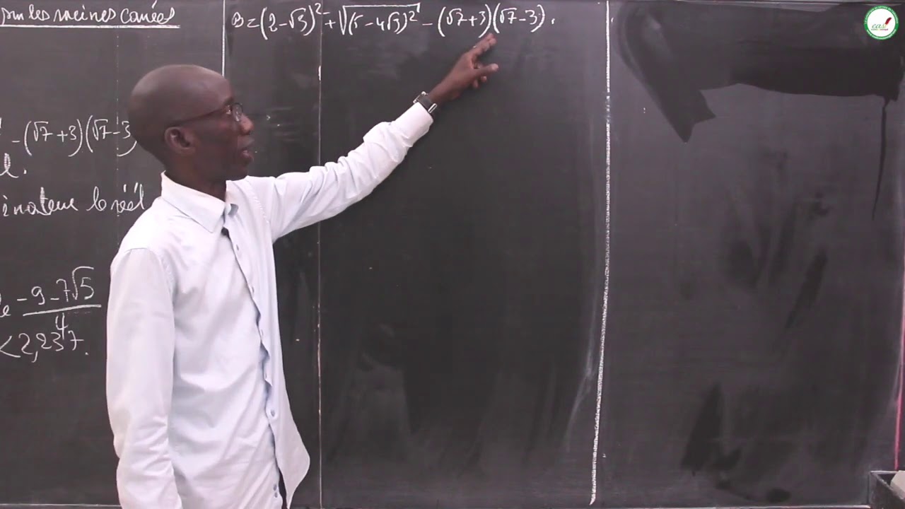 Exercices - Troisième - Mathématiques : Racines Carrées / M. Diop