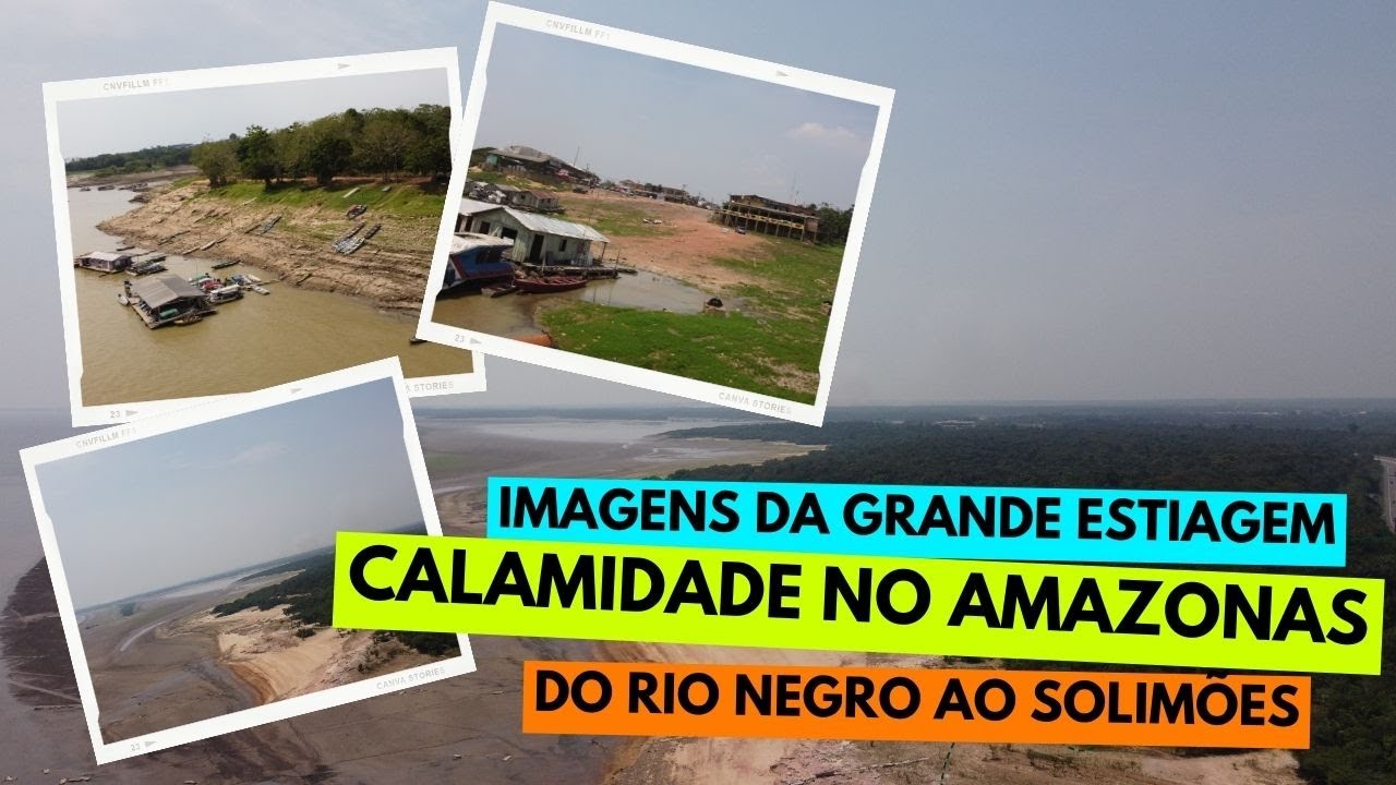 A Seca do Amazonas, do Rio Negro até o Solimões, imagens aéreas, Uma das maiores secas em cem anos.