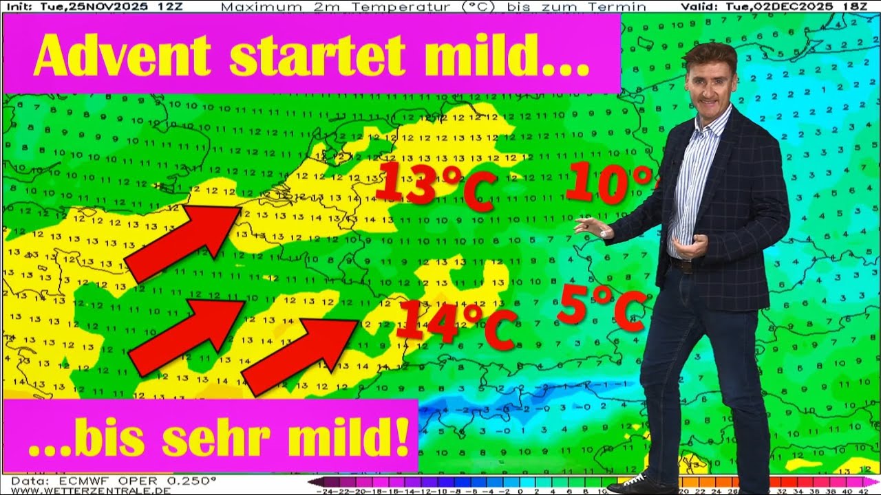 Ab Dezember alles anders? War's das etwa schon mit Winterwetter? ECMWF mag's extrem mild, GFS mild!