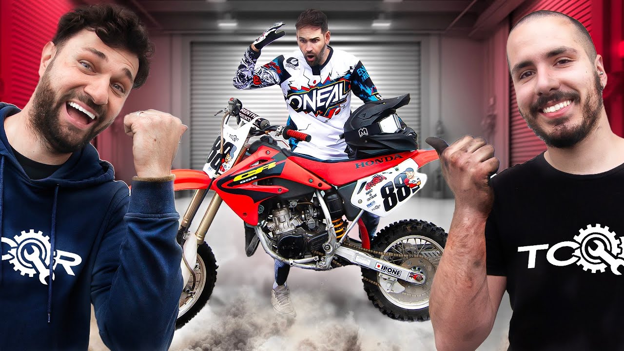 ON OFFRE SA PREMIÈRE MOTOCROSS À MON CAMERAMAN MARKO ! HONDA 85CR (il est choqué)