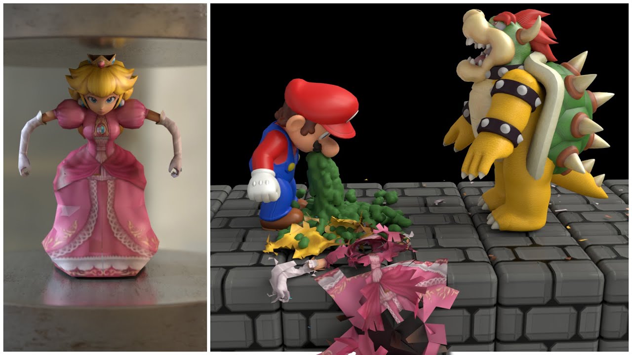 15 Fun ways to kill Princess Peach [Death animations] 😂
