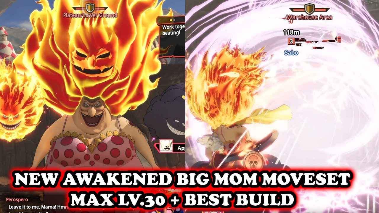 NEW Elbaf Big Mom (Awakened DF) MODDED MOVESET[ MAX LV.30 BEST BUILD] | One Piece Pirate Warriors 4