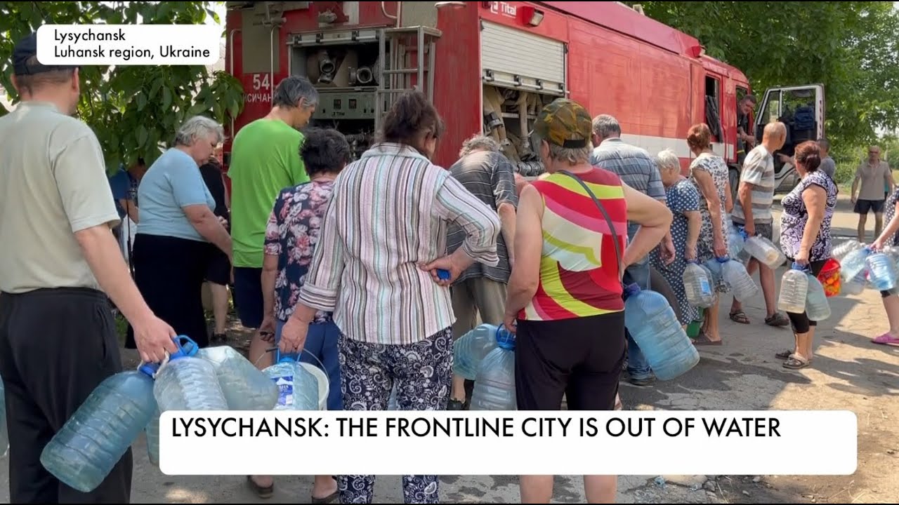 Frontline city of Lysychansk in Luhansk region is out of water: Rescuers provide delivery