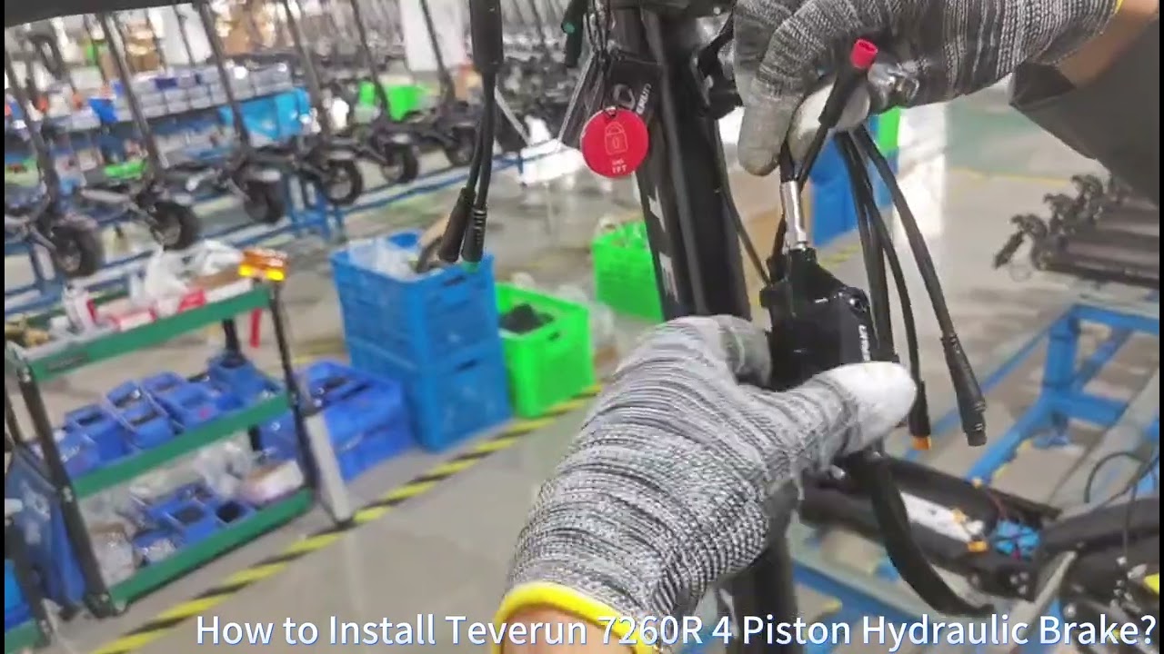 How to Install Teverun Fighter Supreme 7260R 4 Piston Hydraulic Brake?
