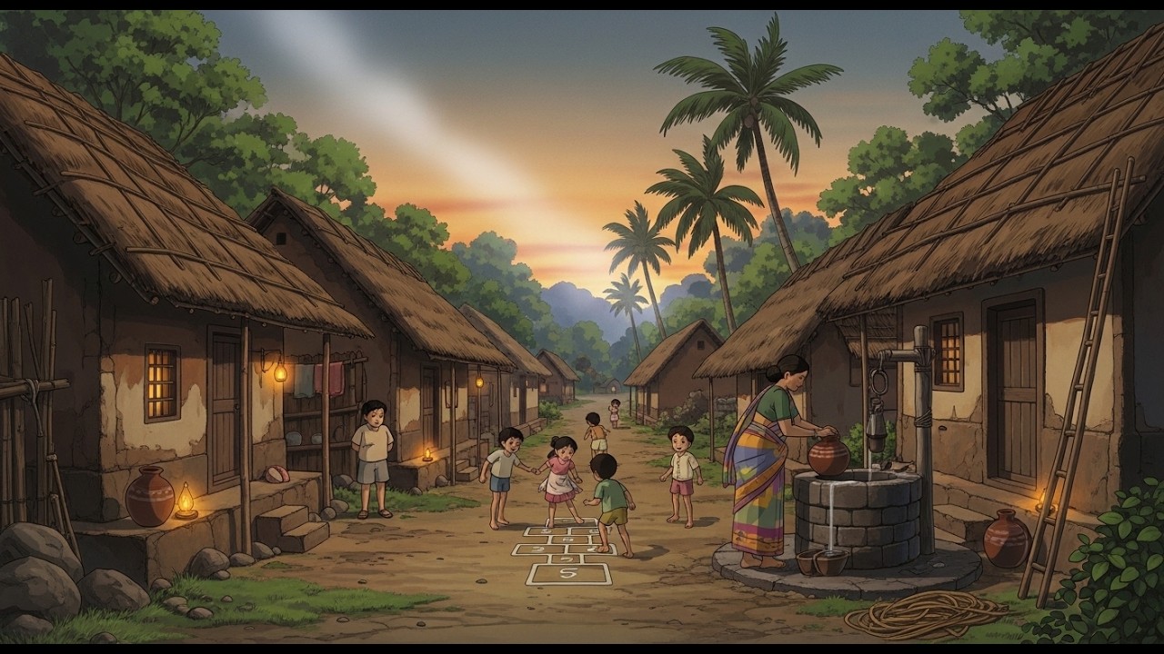 &ldquo;90s Village Life | Peaceful Indian Rural Life | Ghibli Inspired Animation&rdquo;
