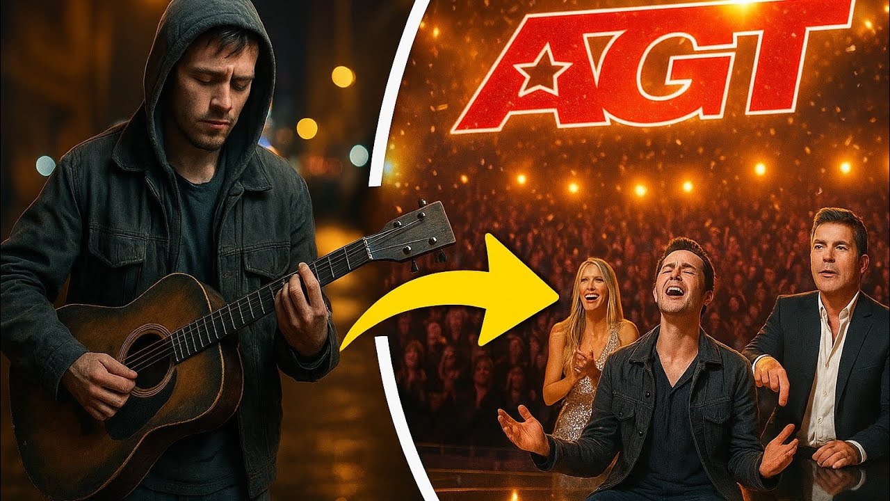 Street Performer’s Song Brings the Entire AGT Audience to Their Feet | Emotional Golden Buzzer😢