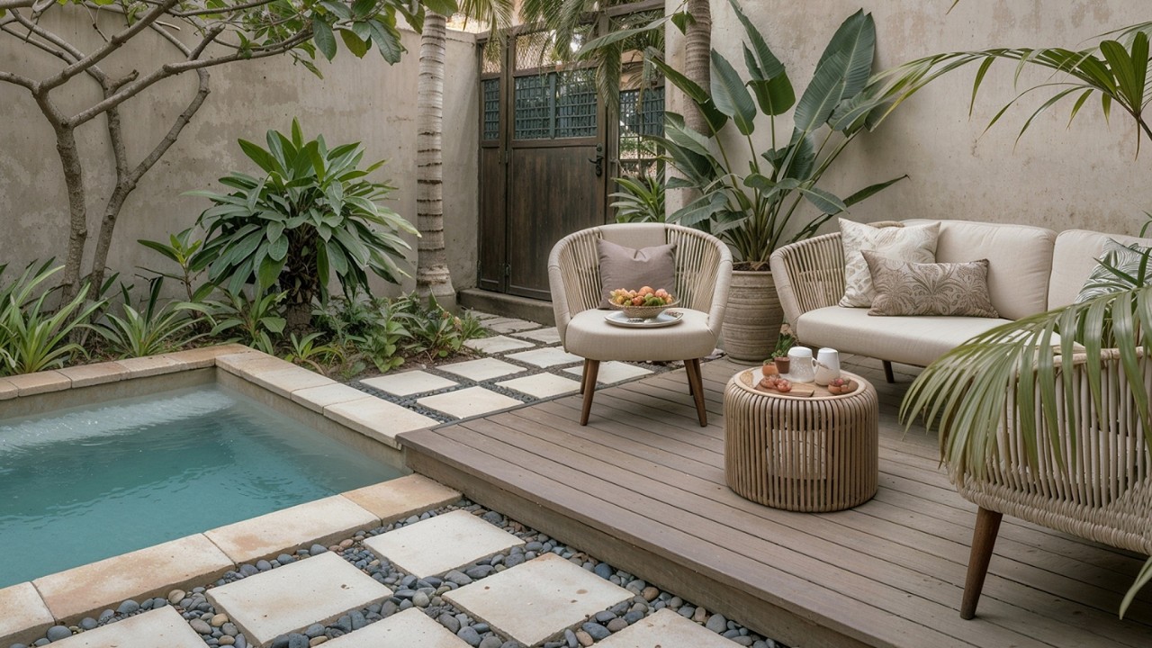 38 QUINTAIS DECORADOS com PISCINA E DECK DE MADEIRA