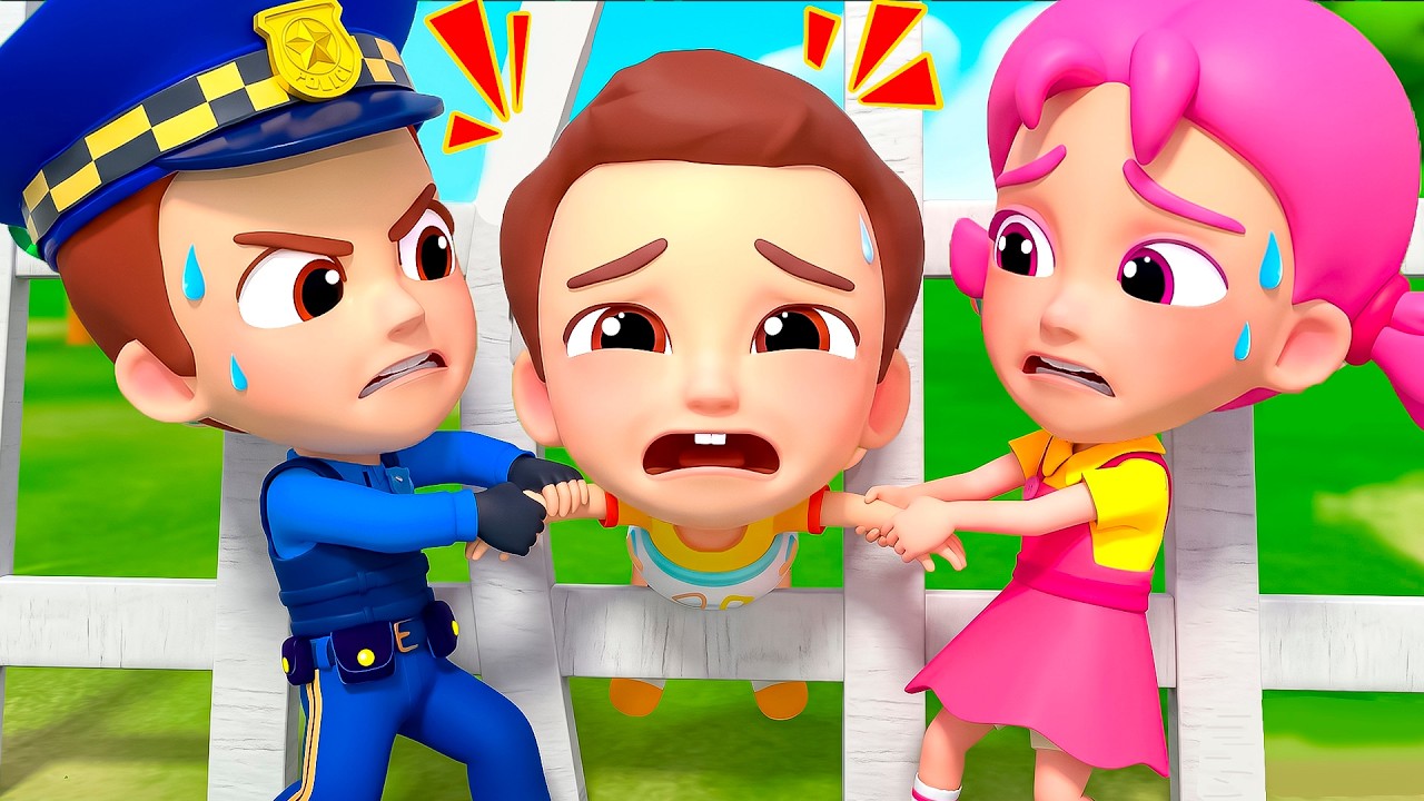 Help! Baby Got Stuck | Police Song | Kids Songs by Nomad Kids Cartoon