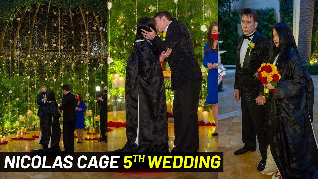 Nicolas Cage Marries Riko Shibata in His Fifth Wedding Ceremony | Nicolas Cage 5th Wedding