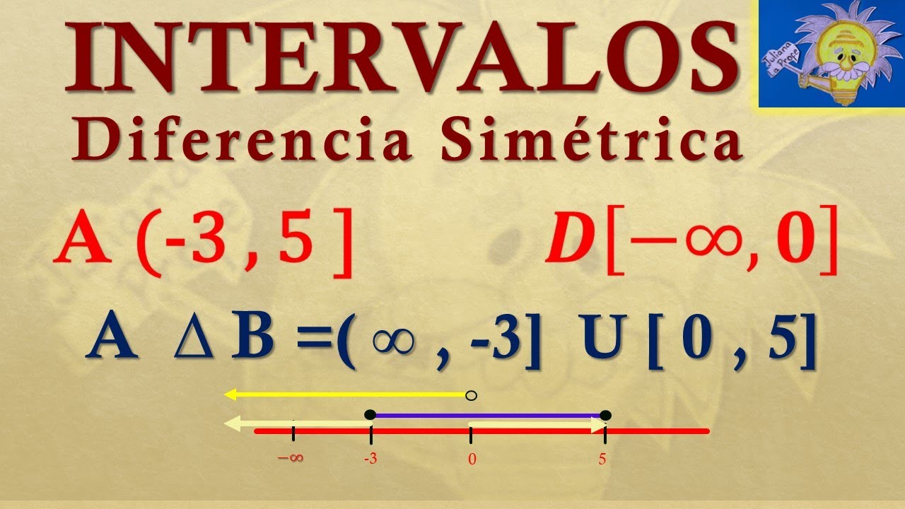 INTERVALOS: DIFERENCIA SIMÉTRICA de Intervalos | Juliana la Profe