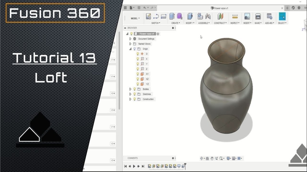 Loft | Fusion 360 Tutorial 13