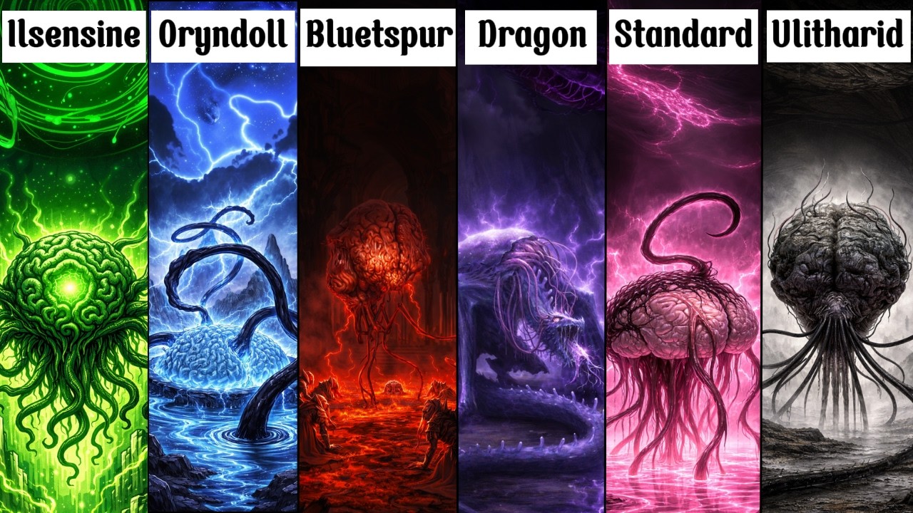 Every Crazy Elder brain in Dungeons & Dragons Explained in 9 minutes.