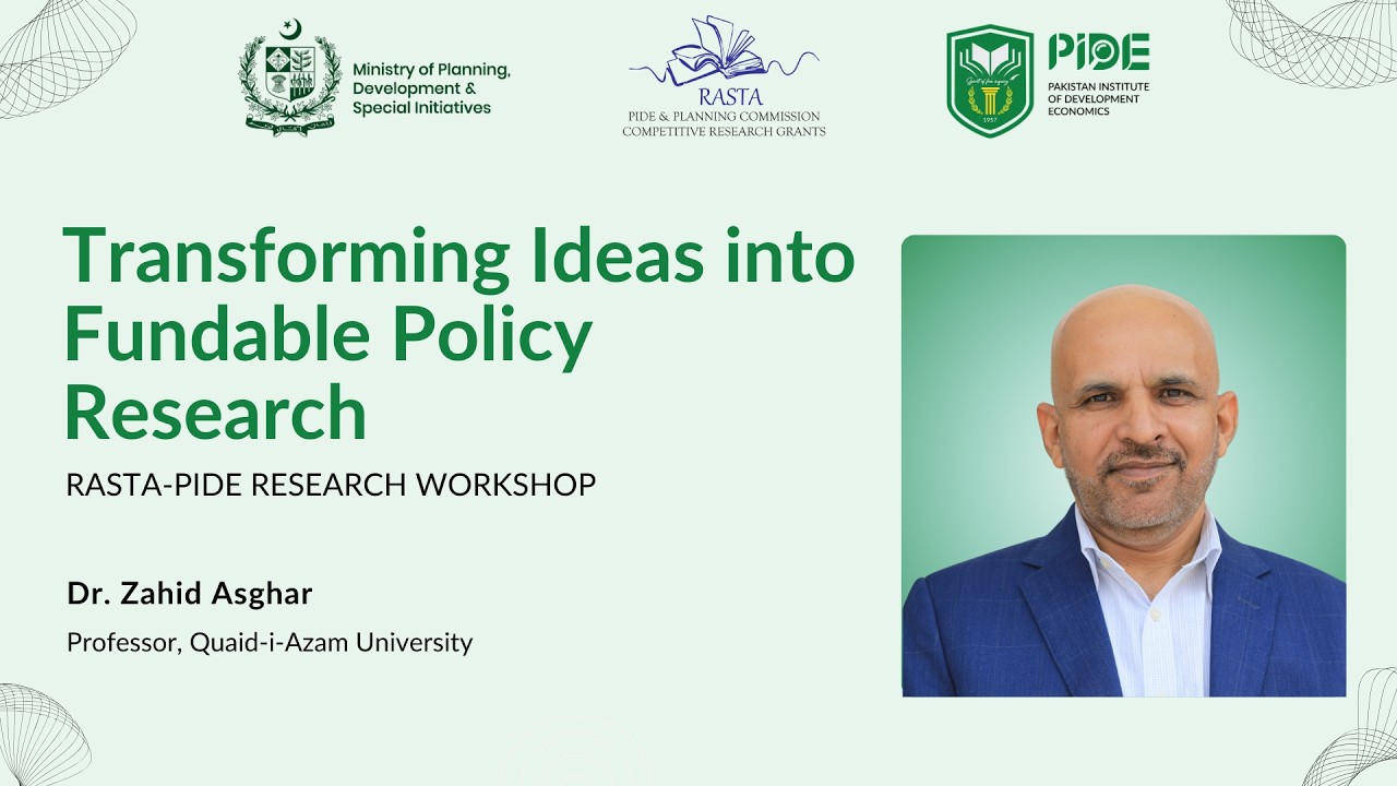 How to Turn Ideas into Fundable Policy Research | RASTA–PIDE Workshop