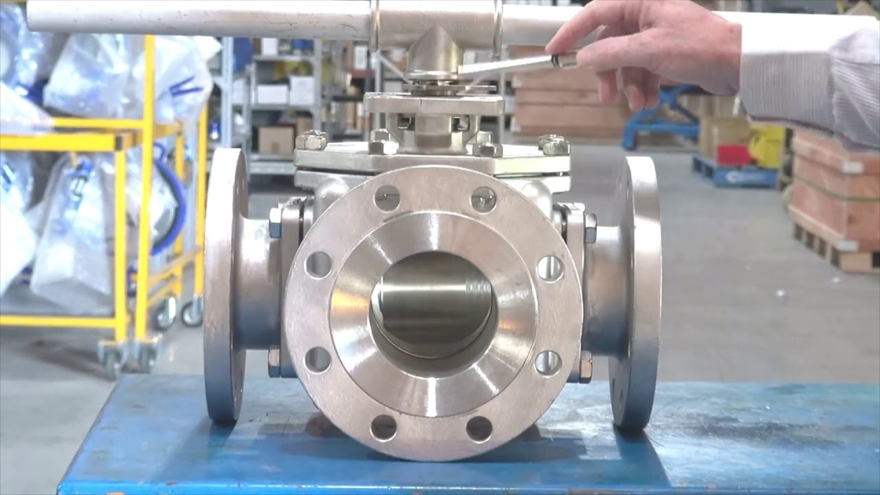GO Industrial | BLS3FA Range - 3 way ANSI 150 Flanged Ball Valve