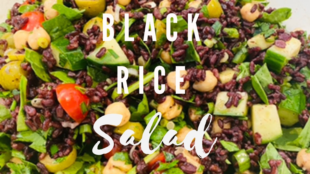Black Rice Salad - Mediterranean and Vegan!