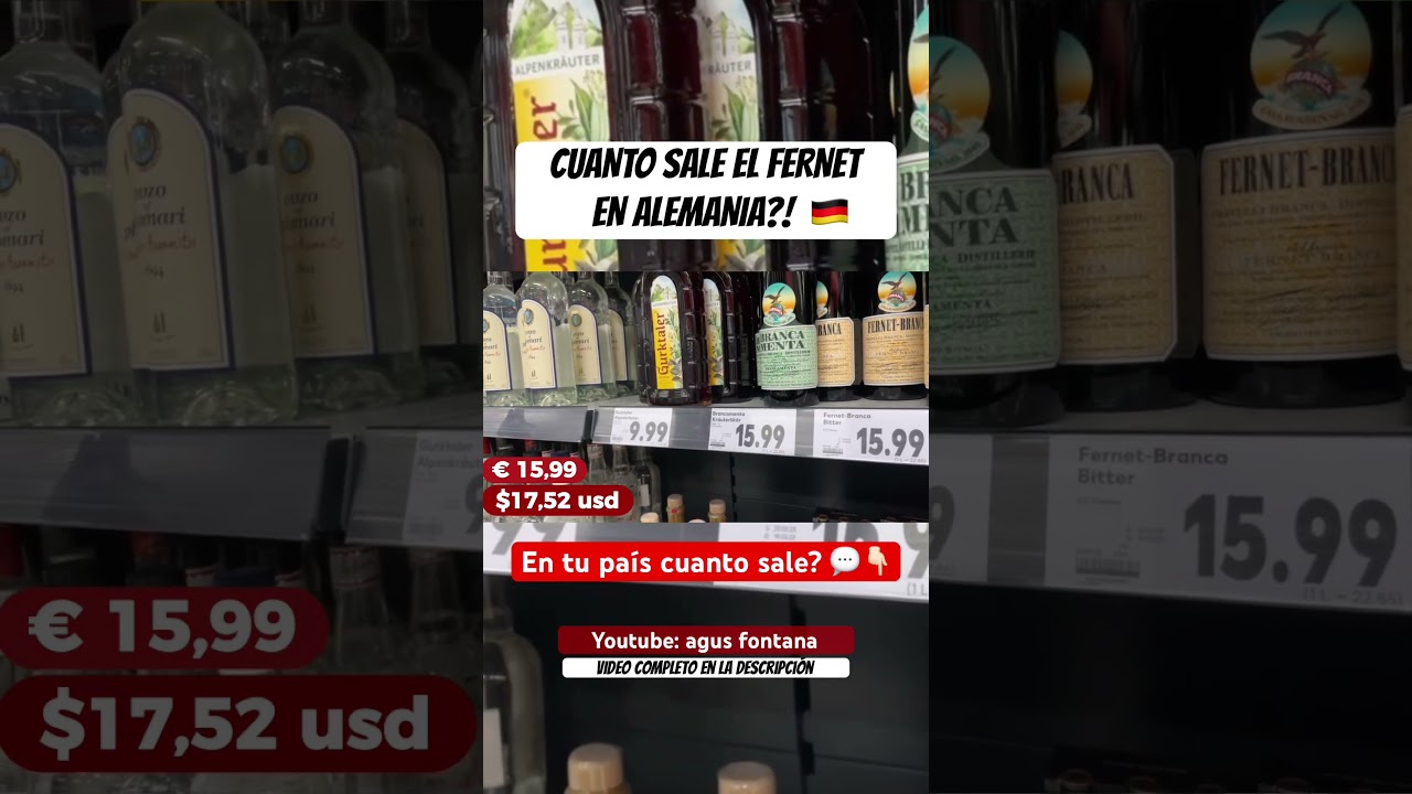 ESTO VALE EL FERNET EN ALEMANIA 😳🇩🇪 CARO O BARATO? // Argentinos en ALEMANIA