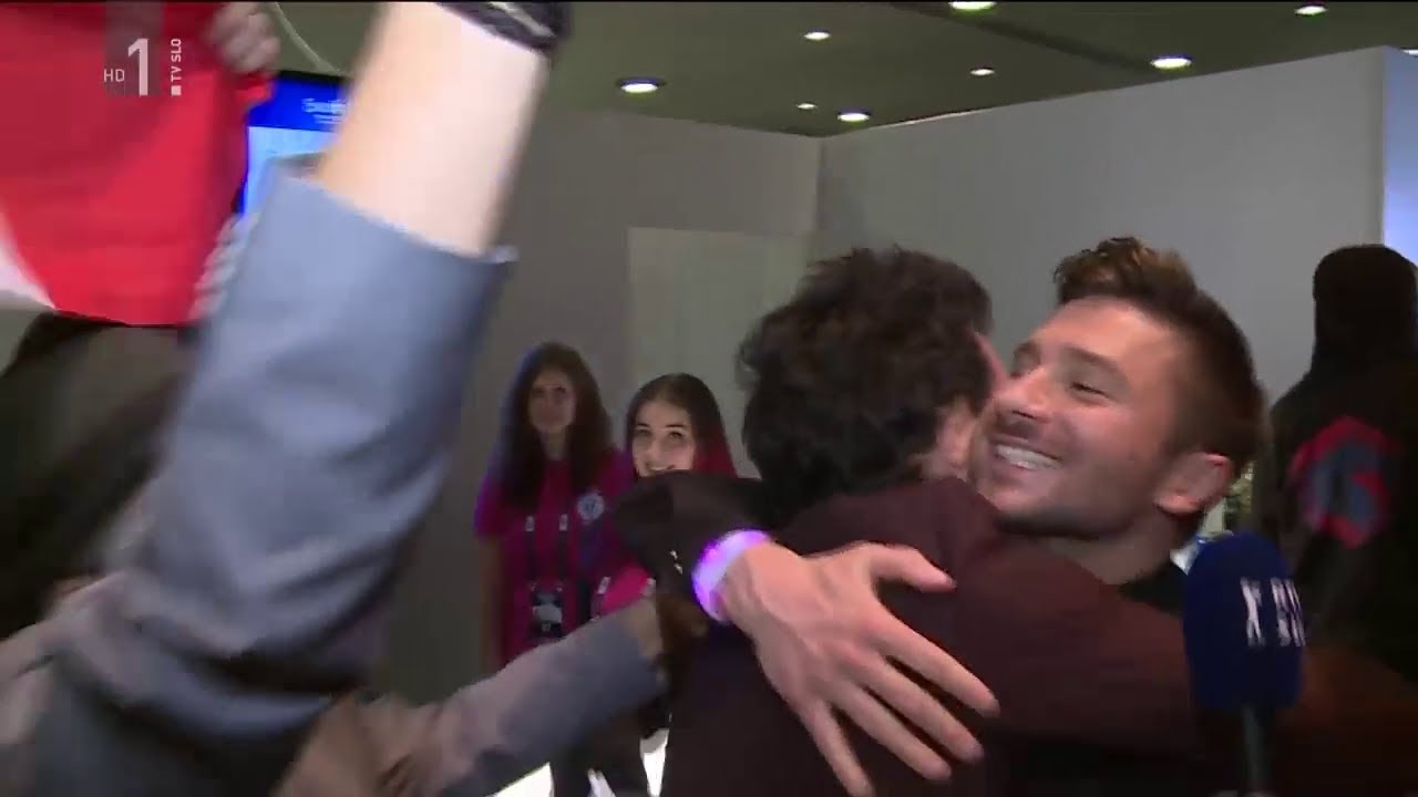 Amir and Sergey backstage (Eurovision)