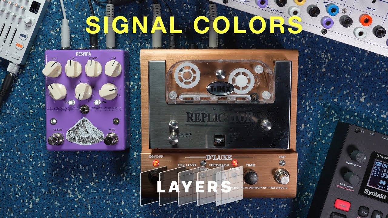 T-Rex Replicator D'Luxe & AC Noises Respira w/ Buchla 208C