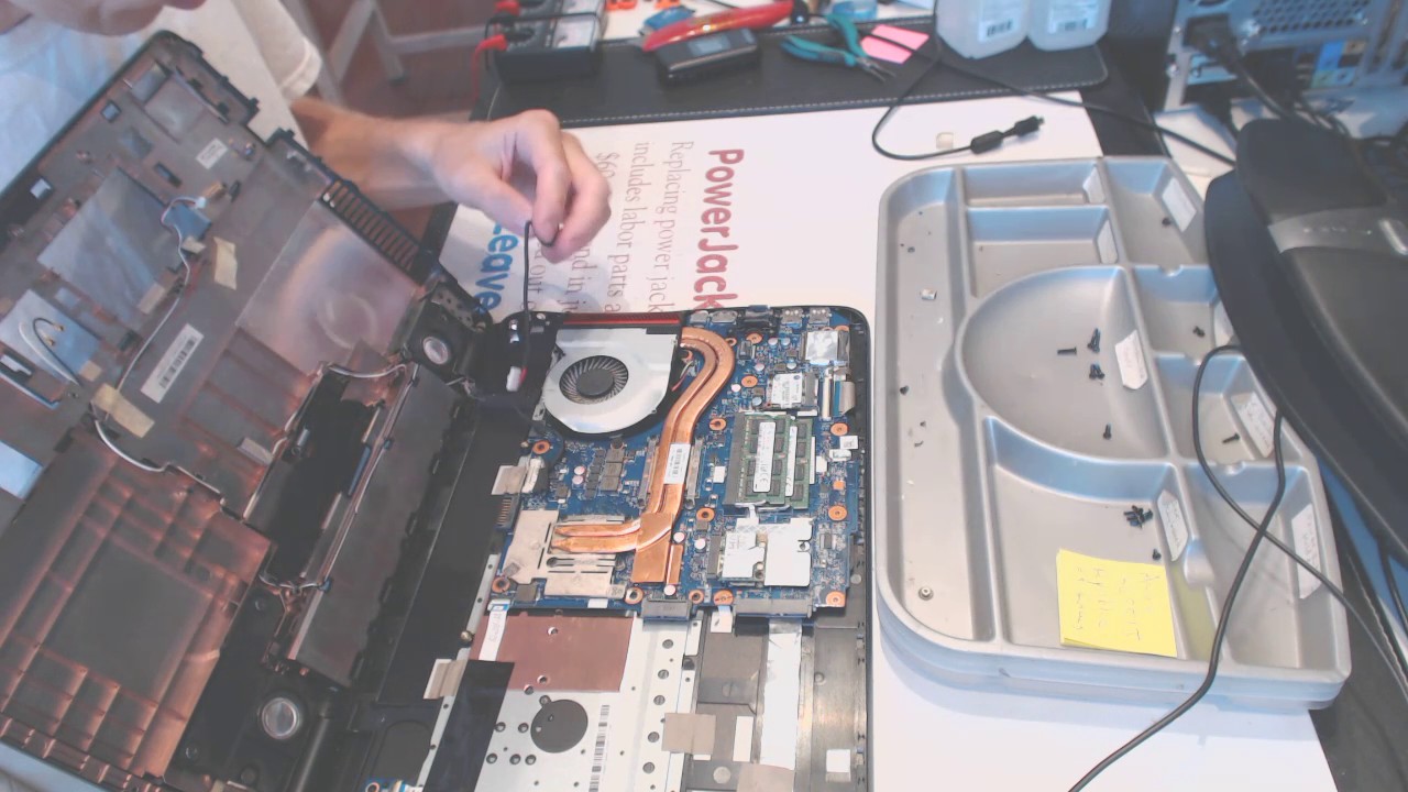 Asus GL551J Republic of Games Laptop repair fix power jack problems broken dc socket input port