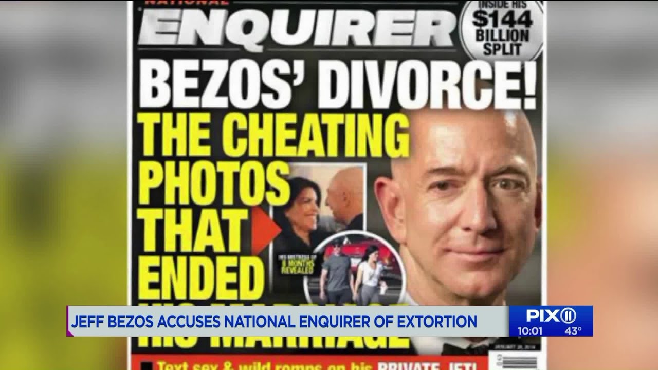 Amazon CEO Jeff Bezos says National Enquirer publisher tried to extort him