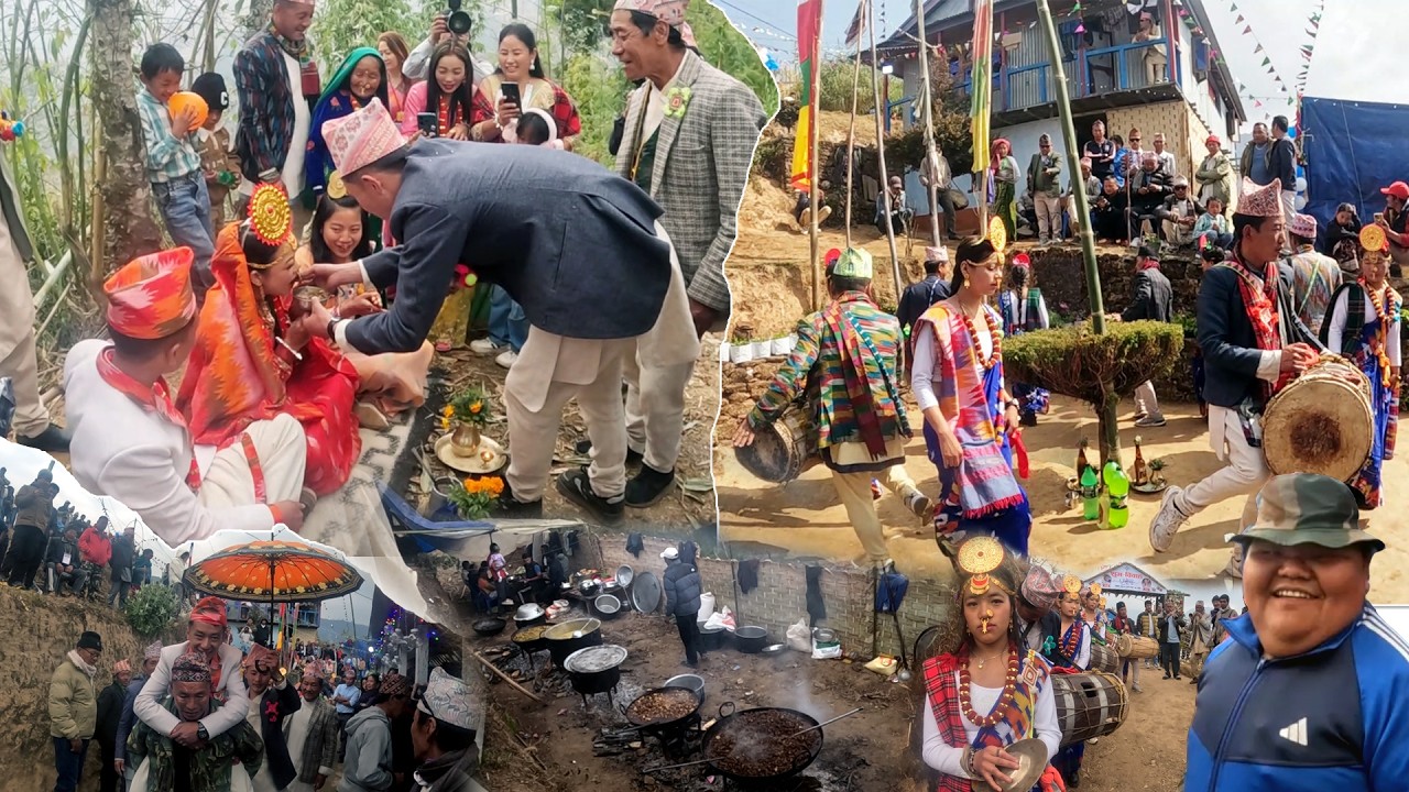 LIMBU WEDDING || Rural Village Limbu Culture Marriage with Organic System phalelung panchthar