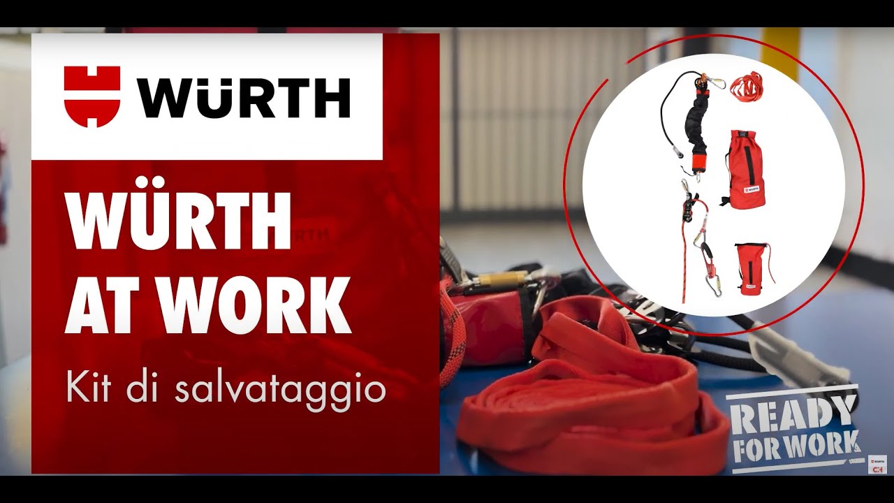 Kit di salvataggio per il recupero in altezza – Soluzione completa per le emergenze | WÜRTH