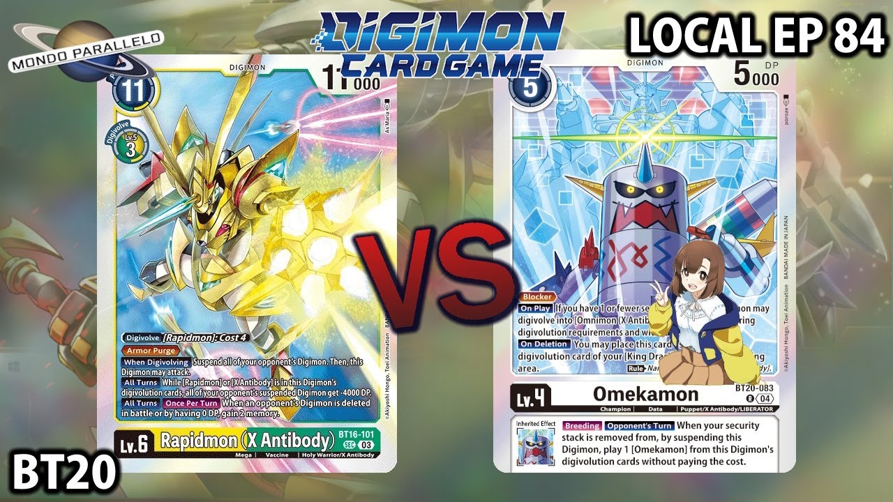 Rapidmon VS Omekamon Puppet | DigimonTCG [BT20] Local EP84