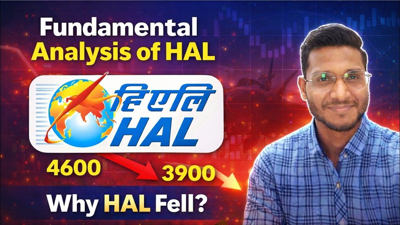 Fundamental Analysis of Hindustan Aeronautics Limited (HAL). HAL Shares Crash || AMCA programme