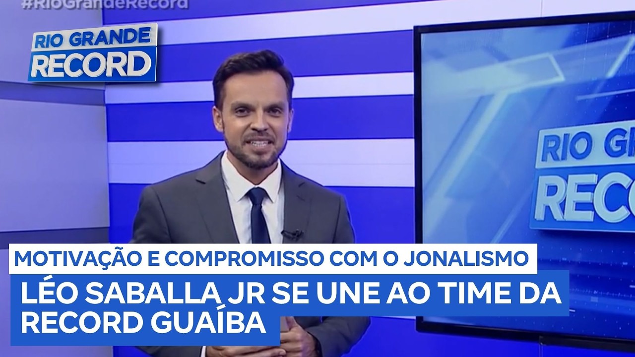 Estreia Emocionante: L&eacute;o Saballa Jr. &eacute; Surpreendido pela Fam&iacute;lia na Record Gua&iacute;ba!