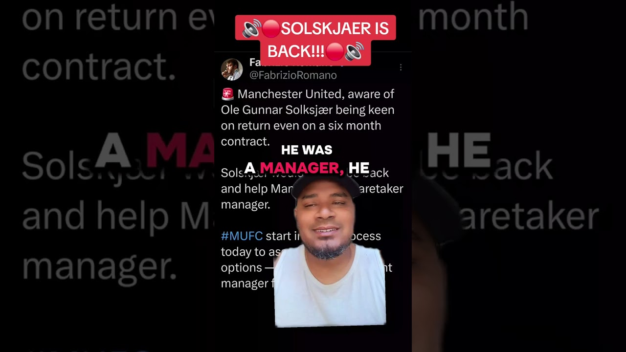 🚨 Ole Gunnar Solskjær Return? Man United Consider Shock Caretaker Comeback